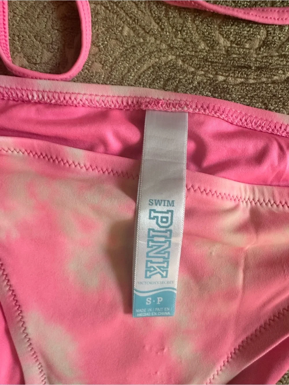 PINK Victoria's Secret Pink Tie-Dye Bikini Top & Bottom